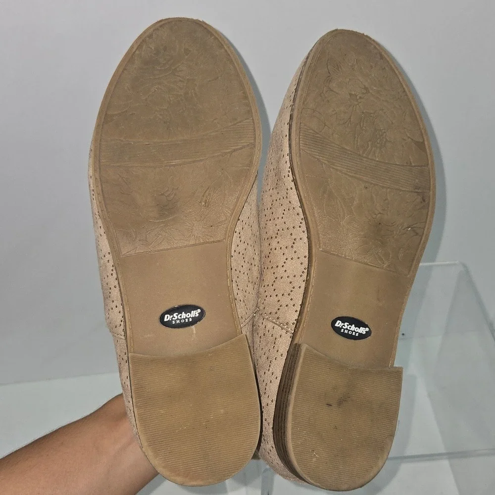 Dr. Scholls Rate Tan Perforated Ankle Booties Be Energized Comfort Shoes 8W